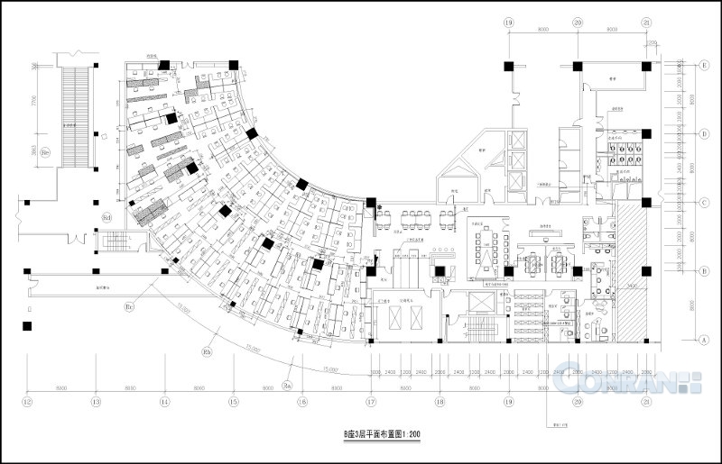 辦公室設(shè)計平面布置方案