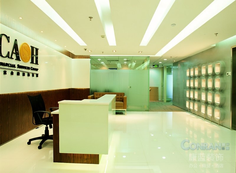 時富集團(tuán)深圳辦公室前廳區(qū)域