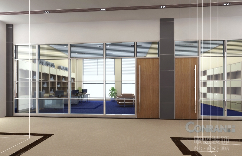 昆明康捷生物科技辦公樓辦公區(qū)走道設計方案