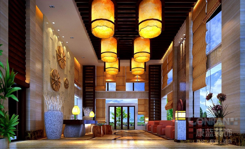 重慶南山大同山莊會所設(shè)計（大堂區(qū)）