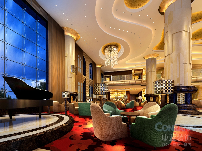 貴州皇冠大酒店大堂設(shè)計(jì)