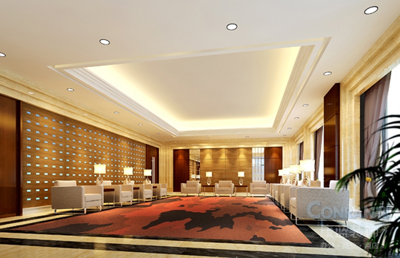 貴州皇冠大酒店接待廳設(shè)計(jì)