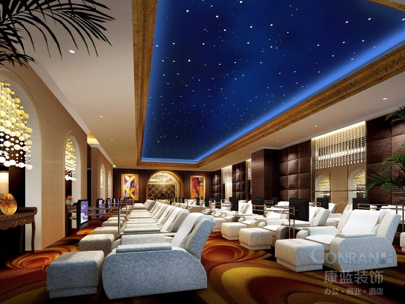 貴州皇冠大酒店桑拿休息廳設(shè)計(jì)