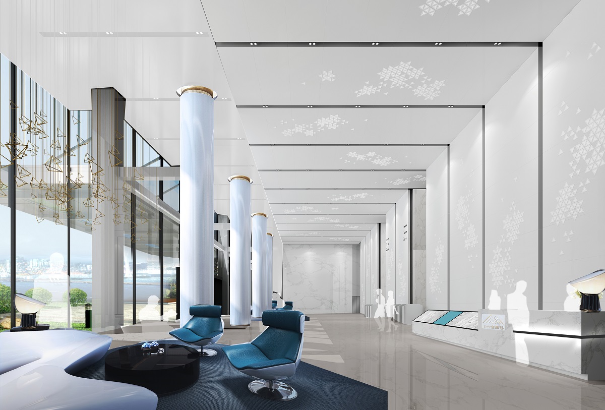 金融中心大堂設計效果