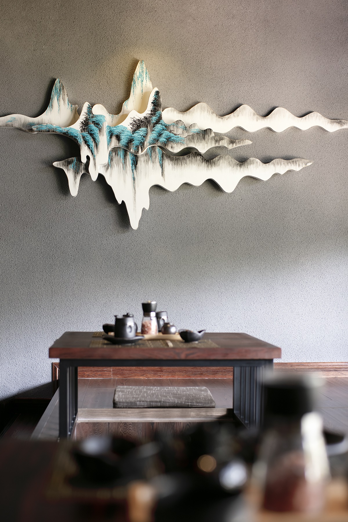 餐廳二層墻面裝飾細(xì)節(jié)