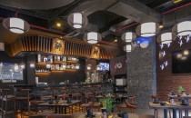 餐廳一層堂食及吧臺(tái)區(qū)